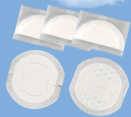 وسادات الثدي 25GSM طبقة PE للتنفس 250 مم مقاومة للماء الأزرق